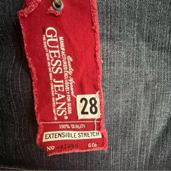 Guess Denim Mini Skirt Chadwick Wash Womens Size 28 bought at Bloomies NYC VTG - Picture 3 of 10